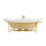 SQ 1.5L Ceramic oval chafing Dish